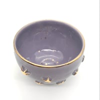 【Kookkikご予約品Reserved】 772 茶碗　星の王子さまとろくろの星　Purple　11.2×8.9cm