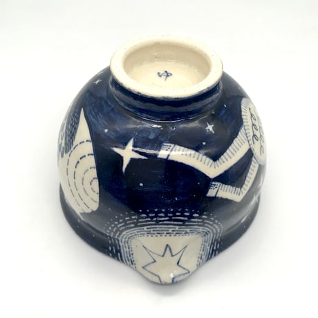 791 片口 『星と馬と夜の鳥』12.8×9.0cm