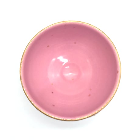 789 茶碗　星の王子さまとろくろの星　鴇羽色　11.7×9.5cm
