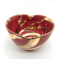 939 猪目茶碗　畝り　13.3×8.3cm