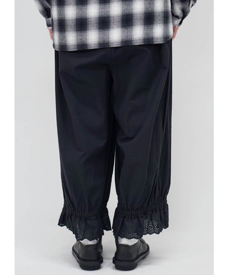 麻調コットン　裾レースペチパンツ(7602-7760)