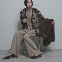 26AW予約アイテム　CYANtokyo（シアントーキョー）レオパードシャギーリブカーデ
