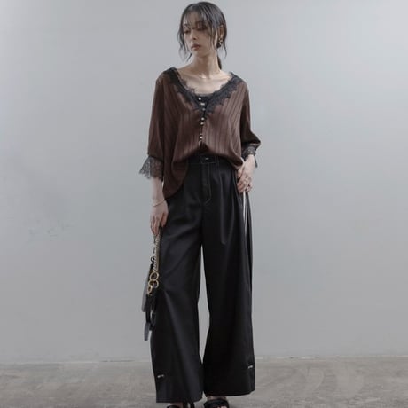 Eimeelaw(エイミーロー）サイドラインタックパンツ