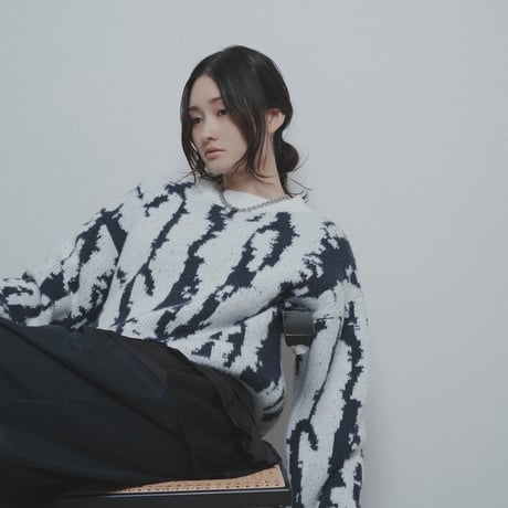 26AW予約アイテム　CYANtokyo（シアントーキョー）ジオメトジャガードニット
