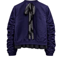 27PreSS予約アイテム　MAISONMAVERICKPRESENTS （メゾンマーヴェリックプレゼンツ）ギャザースリーブブルゾンWITHバックリボン