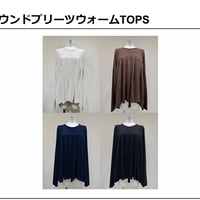 26AW予約アイテム　CYANtokyo（シアントーキョー）ラウンドプリーツウォームTOPS