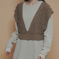 27SS予約アイテム　CYANTOKYO（シアントーキョー）ドットジャガードニットベスト