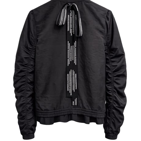 27PreSS予約アイテム　MAISONMAVERICKPRESENTS （メゾンマーヴェリックプレゼンツ）ギャザースリーブブルゾンWITHバックリボン
