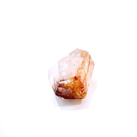 New✨希少！虹入り🌈🧡ローズクォーツ✖️ファイアークォーツ🧡お守りクリスタル