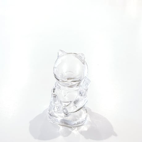 New✨🤍クリアクォーツ招き猫ちゃん🤍お守りクリスタル