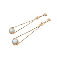 New✨🩵ラインストーン✖️アクアマリン🩵お守りブレスレット