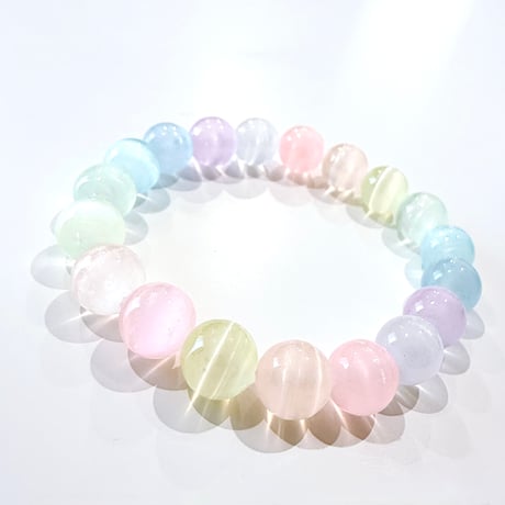 New✨ Aoセレクトお守りブレスレット✨💖キャッツアイセレナイトマルチカラーブレス💖