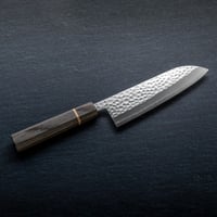 TEMOTO 三徳和包丁 ｜No.61 ｜VG10ステンレス 刻流（積層槌目）白露