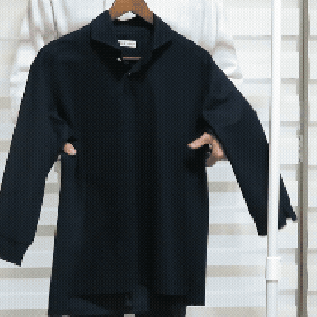 クールな仕事服。ラミー100％のビジネス～カジュアルまで着回せるニットシャツ