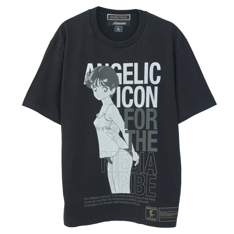beauty:beast 警告 Tシャツ 遊人 × beauty:beast × messa】Angel Touch Tシャツ -BL