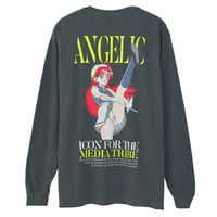 【遊人 × beauty:beast × messa】Lift your legs high ロングスリーブ T シャツ -CHARCOAL-