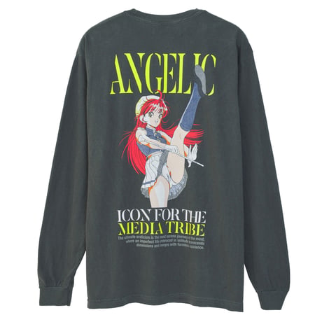 【遊人 × beauty:beast × messa】Lift your legs high ロングスリーブ T シャツ -CHARCOAL-