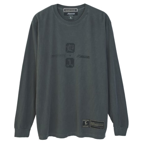 【遊人 × beauty:beast × messa】Angel Touch ロングスリーブ T シャツ -CHARCOAL-