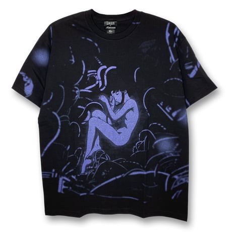 【serial experiments lain × messa】Distant Night Tシャツ  -BLACK-