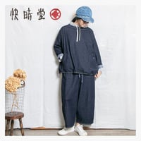 快晴堂（かいせいどう）63S-22 GIRLSマルチシーズン７オンスデニム　長袖ワイドＴシャツ