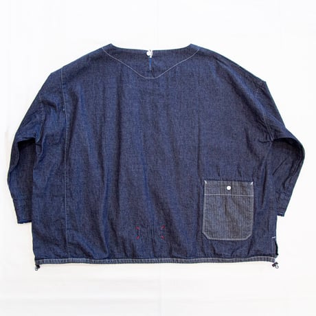快晴堂（かいせいどう）63S-22 GIRLSマルチシーズン７オンスデニム　長袖ワイドＴシャツ