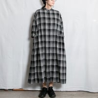 ichi（イチ）260413 起毛チェック　ワンピース