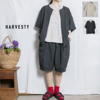 HARVESTY（ハーベスティ）A32610 ナイロンタッサー半袖ジップジャケット