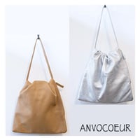 ANVOCOEUR（アンヴォクール）AC26207 pragment gather ギャザーショルダーバッグ