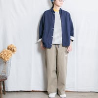 快晴堂（かいせいどう）63S-08 GIRLS洗えるコットンウールビエラ 風をはらむシャツ