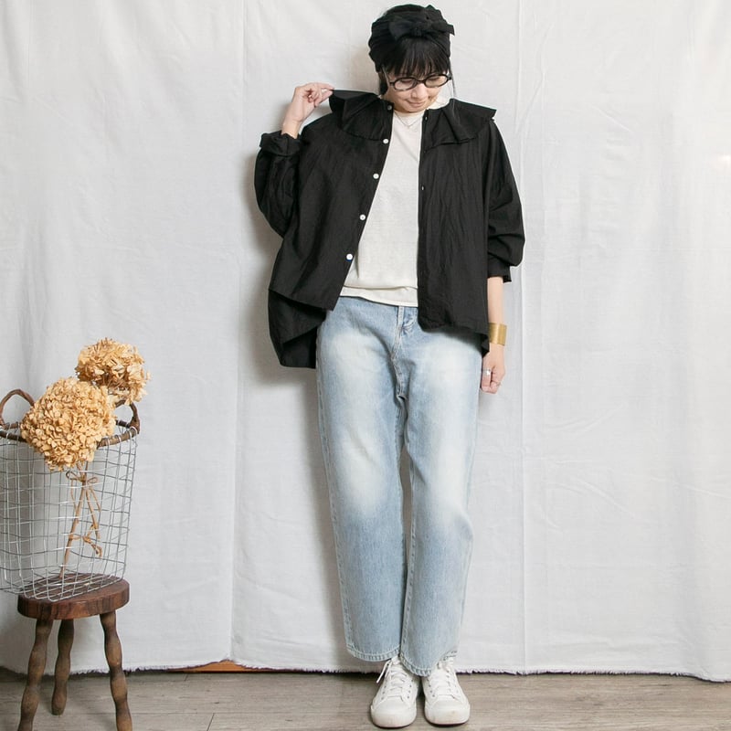 ichi（イチ）241230 デニム サルエルパンツ | casual collection
