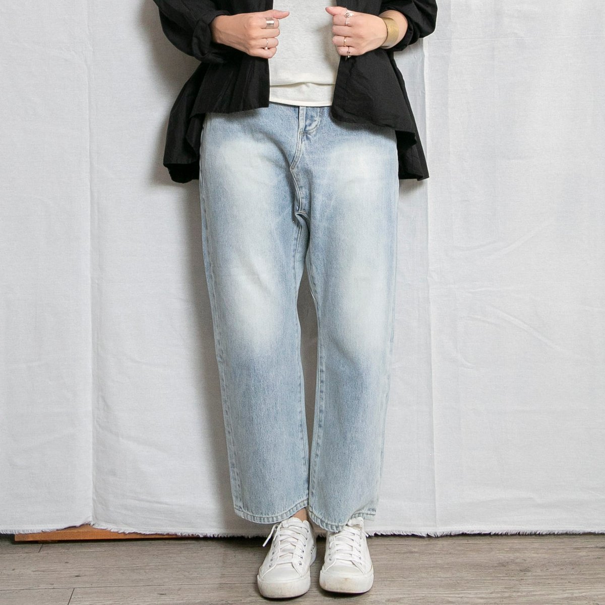 [わにわにマルシェ]イチ ichi ウール混サルエルパンツ♪新品 ichi（イチ）241230 デニム サルエルパンツ | casual collection