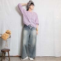nous rendent heureux（ヌーランドオロー）826099 C/Lボイルワッシャーギャザーコクーンブラウス