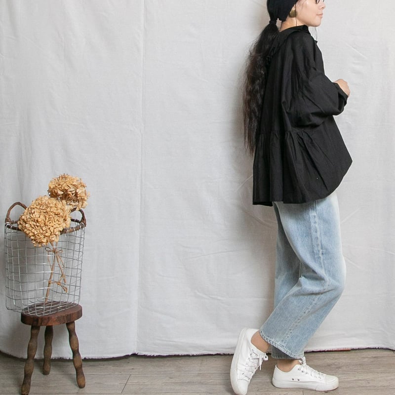 ichi（イチ）241230 デニム サルエルパンツ | casual collection