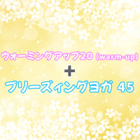 ９／１３（日）　「ブリーズィングヨガ 45　10:35 〜11:20 」、「ウォーミングアップ20　10:00~10:20」　オンラインクラス ご視聴 ID チケット　♯285　1,500円