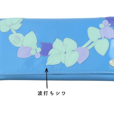 セルト / L.BLUE / ロングウォレット｜【訳あり品】SALE開催！アップリケ財布 FIORAIAフィオライア