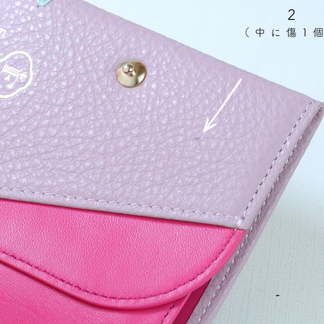 ガーベラ /  ２つ折りミニウォレット｜【訳あり品】SALE開催！アップリケ財布 FIORAIAフィオライア