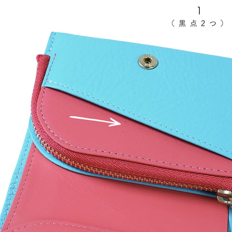 ポピー /  ２つ折りミニウォレット｜【訳あり品】SALE開催！アップリケ財布 FIORAIAフィオライア