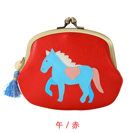 \ 開運 /  ガマ口ウォレット / 午｜SALE開催！｜アップリケ財布 FIORAIAフィオライア