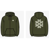 〚ファンクラブ会員様のみ購入可能〛【デラックス×デラックス】デラ家紋パーカー (オリーブ)