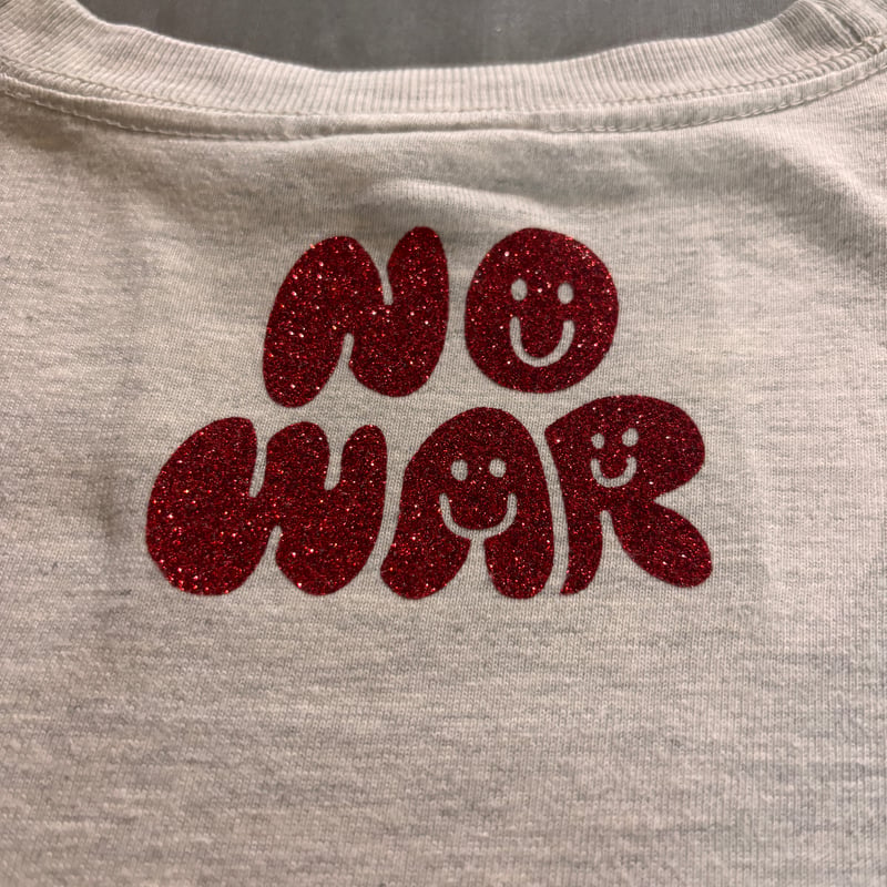 アイロンプリントシート＊NO WAR スマイル | stand up with you