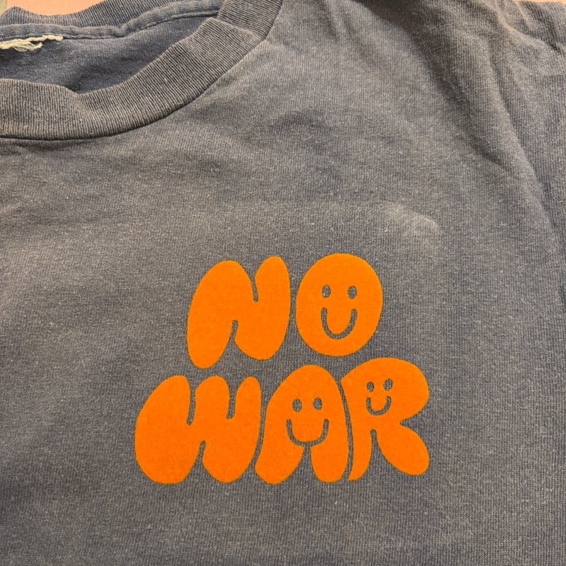 アイロンプリントシート＊NO WAR スマイル | stand up with you