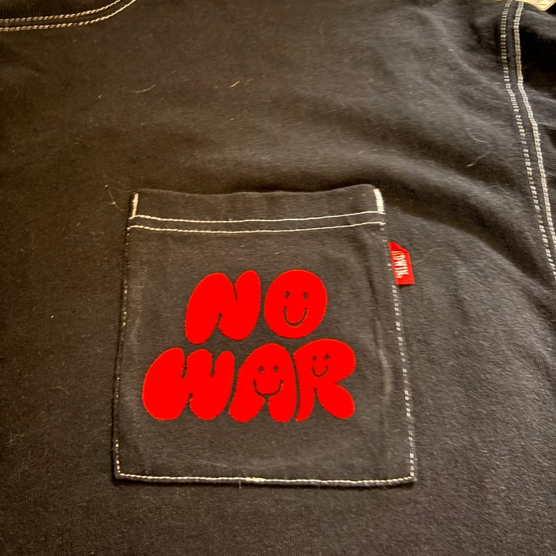 アイロンプリントシート＊NO WAR スマイル | stand up with you