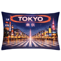 ６Aシルク 100%SILK JAPAN東京ネオン　Tokyo Night