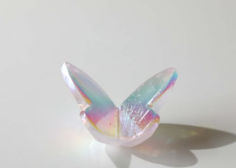 葉月ゆうによる技封入❣️【自分と対立する遺伝子プログラムの解放】オリジナルカード付き エンジェルオーラ ローズクォーツ バタフライ