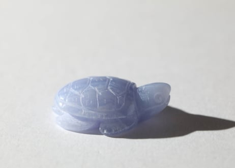 【悟った至福のシッディ】＆〈タイムウェーバーによる長所を認識し、直観的で可能性に満ちた人生を引き寄せる調整入り〉オリジナルカード付き❣️ ブルーレースアゲート かめ