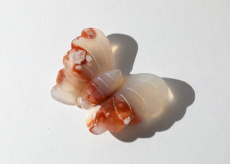 葉月ゆうによる技封入❣️【自分と対立する遺伝子プログラムの解放】カーネリアン＆チェリーブロッサムアゲート バタフライ