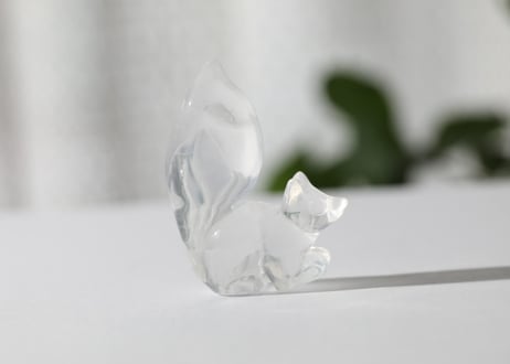 葉月ゆうによる技封入❣️【自分と対立する遺伝子プログラムの解放】オリジナルカード付き クリアクォーツ りす