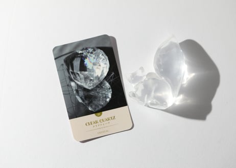 葉月ゆうによる技封入❣️【自分と対立する遺伝子プログラムの解放】オリジナルカード付き クリアクォーツ りす