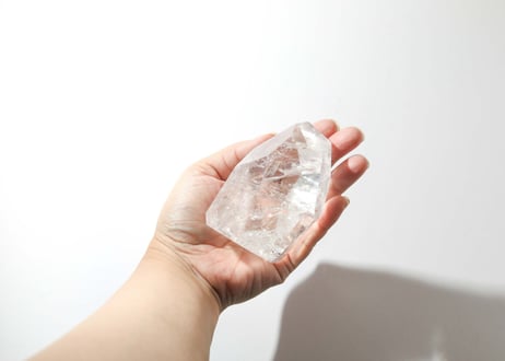 悟りのシッディ＆葉月ゆうによる技封入❣️【カルマ体のブロック解放/ハートからの願いを叶える】ハイクオリティ 虹入り レムリアンクォーツ フリーフォーム