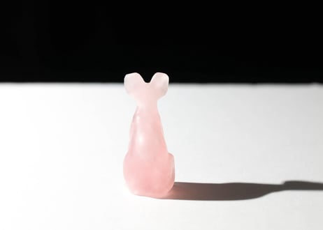 【悟った至福のシッディ】＆〈タイムウェーバーによる長所を認識し、直観的で可能性に満ちた人生を引き寄せる調整入り〉オリジナルカード付き❣️ ローズクォーツ バステト